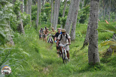 【サイクリング】世界文化遺産　ジャティルイを自転車で滑走　ジャティルイコースでサイクリング