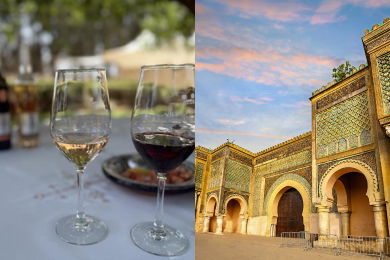 ＜フェズ発＞【プライベート】【日本語アシスタント付】
モロッコのワイナリー
「ヴィラ・ヴォルビリア」のティスティング
+
世界遺産メクネスツアー
